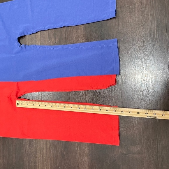 2 Pairs of Bamboo Orange Fashion Village Capri Leggings - Picture 3 of 5